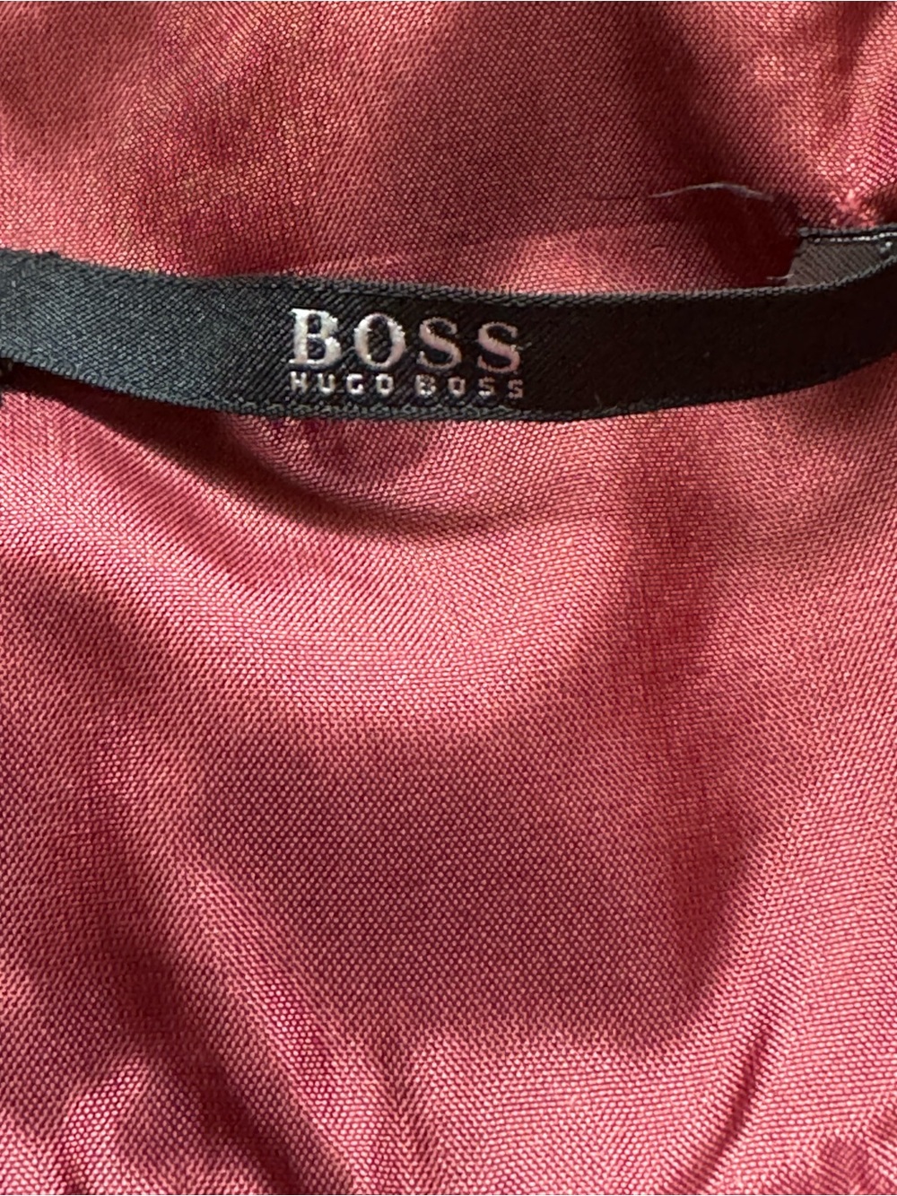 Boss Raspberry Silk Spaghetti Strap Cocktail Dress - Picture 8 of 12